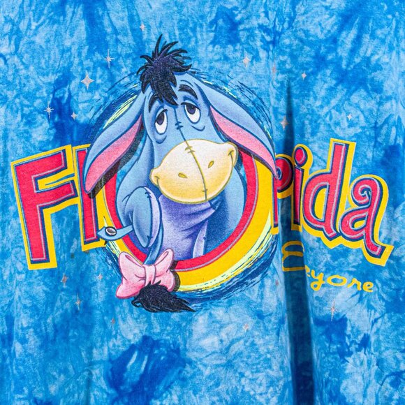 Eeyore Winnie The Pooh Florida T-Shirt Disney Jerry Leigh XXL VTG Y2K Cartoon - Picture 4 of 8